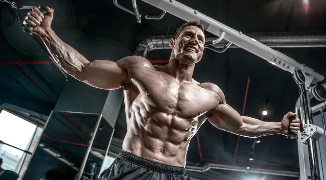 How long is the most beneficial interval for muscle building in the training group?